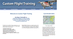 Desktop Screenshot of customflighttraining.com