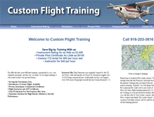 Tablet Screenshot of customflighttraining.com